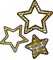 Carson Dellosa Sparkle and Shine 36-Piece Star Cutouts, Gold Foil Space Theme Bulletin Board Decorations for Labels, Cubbies, Locker Decorations, Posterboard, and Classroom Decor
